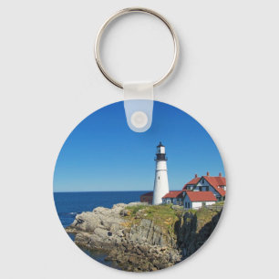 Maine Coastal Lighthouse Schlüsselanhänger