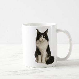 Maine Coon black and white Mug