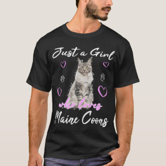 Maine Coon Cat Cats Kitten Maine Coon Katzenmotiv T-Shirt