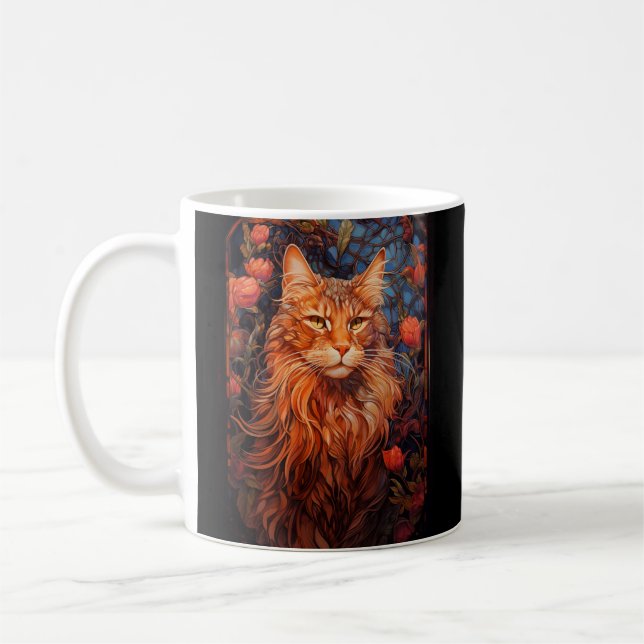 Maine Coon cat Kaffeetasse (Links)