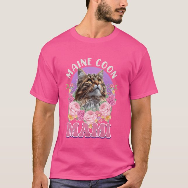 Maine Coon Cat Mama MAINE COON MOMMY MAIN COON MOT T-Shirt (Vorderseite)