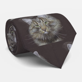 Maine Coon Cat Neck Tie Krawatte