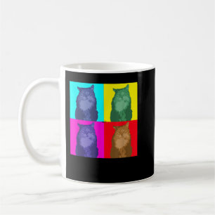 Maine Coon Cat Pop Art T - Shirt Kaffeetasse