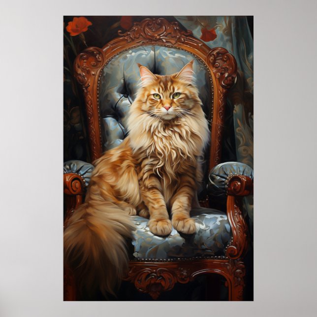 Maine Coon cat Poster (Vorne)