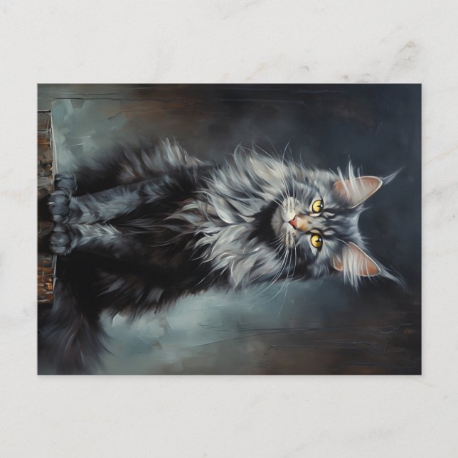 Maine Coon cat Postkarte (Vorderseite)
