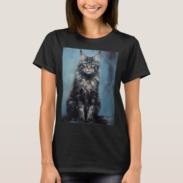 Maine Coon cat T-Shirt (Vorderseite)