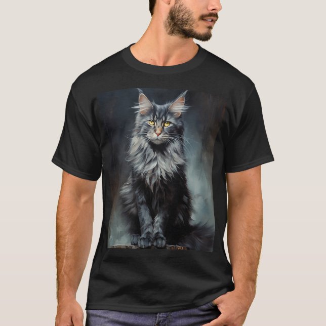 Maine Coon cat T-Shirt (Vorderseite)