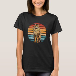 Maine Coon Cat Vintag Sunset Retro Kitten Cat Own T-Shirt