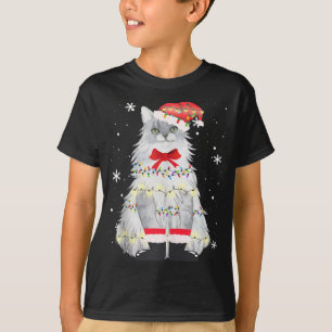 Maine Coon Cat Weihnachtsbaum Xmas Mama Vater Gesc T-Shirt