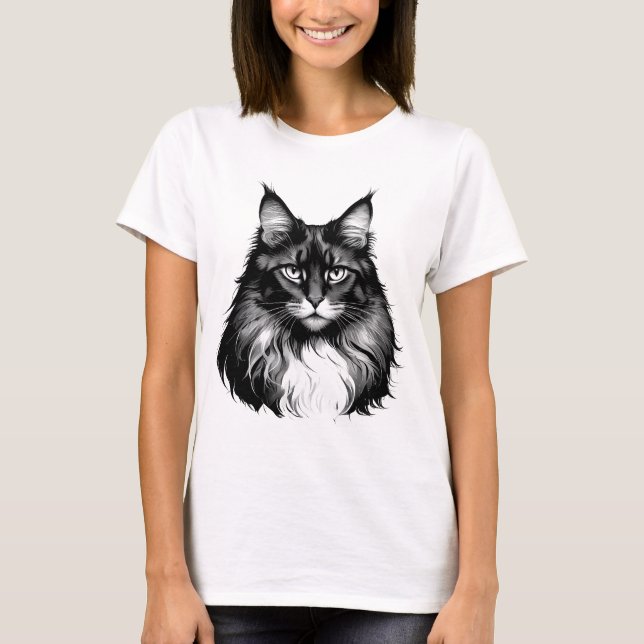 Maine Coon Cat Women's T-Shirt (Vorderseite)