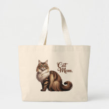Maine Coon Empire Cat Mama Tote Bag I