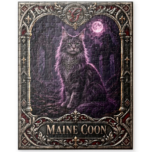 Maine Coon Katze, Gotische Kunst