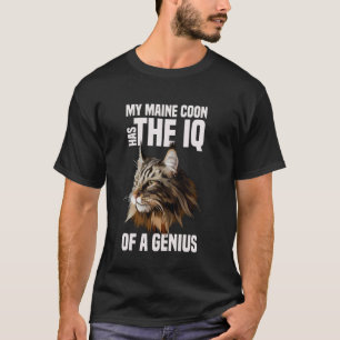 Maine Coon Katze IQ Genie T-Shirt