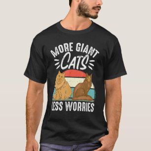 Maine Coon Katze Retro Vintage Mehr Riesenkater We T-Shirt