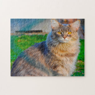 Maine Coon Katzen. Puzzle