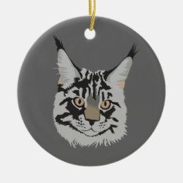 Maine Coon Keramik Ornament