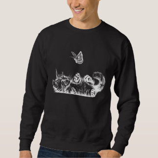 Maine Coon Kitten Pop Kostüm Butterfly Cat Rescue Sweatshirt