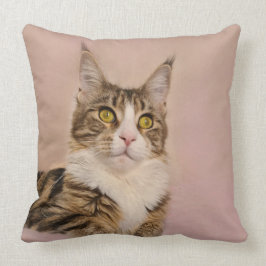 Maine Coon kitten Portrait Kissen