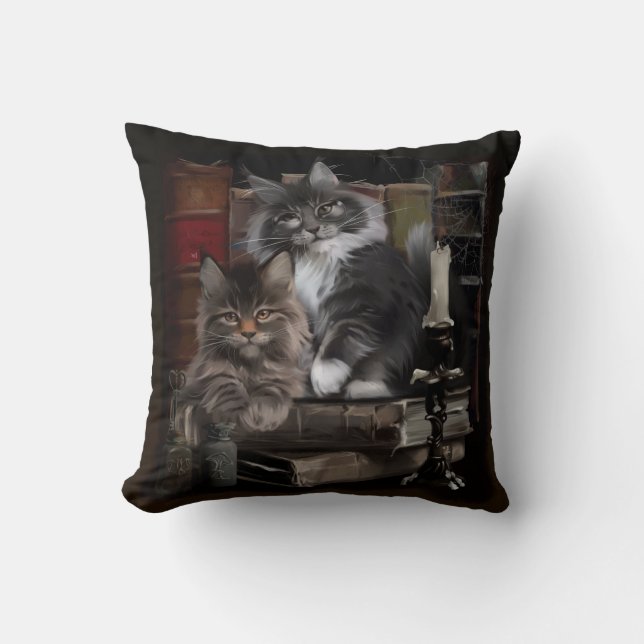 Maine Coon Kittens Kissen (Vorderseite)