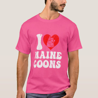 Maine Coon Lovers I LIEBE MAINE COONS Eigentümer M T-Shirt