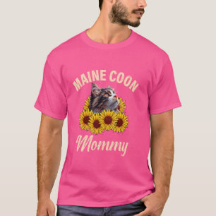 MAINE COON MAMA Maine Coon Mommy Cat Mother Maine  T-Shirt