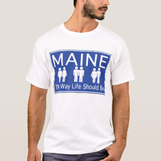 Maine, das vorwärts Shirt bewegt