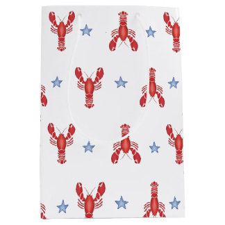Maine Event Lobster Preppy Seaside Coastes Mittlere Geschenktüte