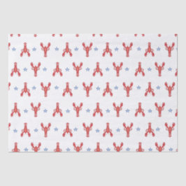 Maine Event Lobster Preppy Seaside Coastes Seidenpapier