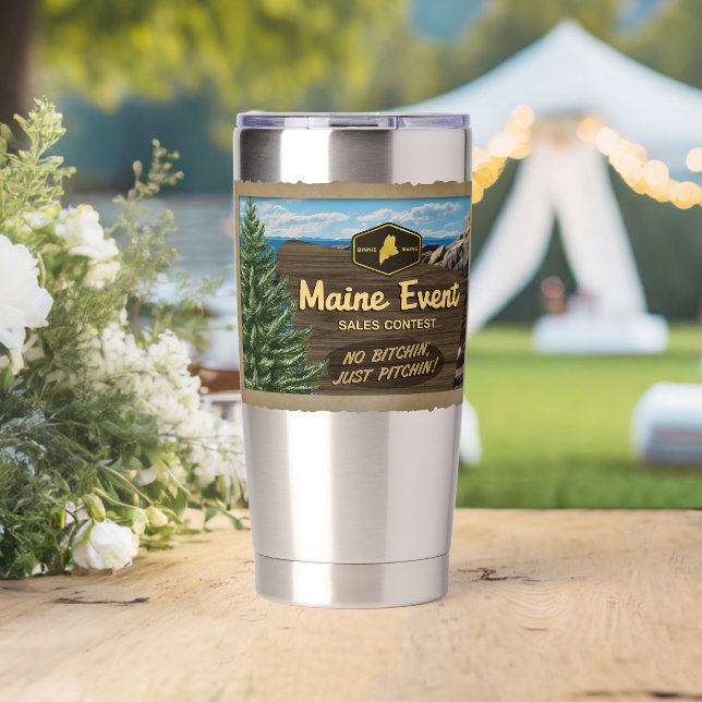 Maine Event Sales Contest Tumbler Thermobecher (Hochzeit (gedreht))