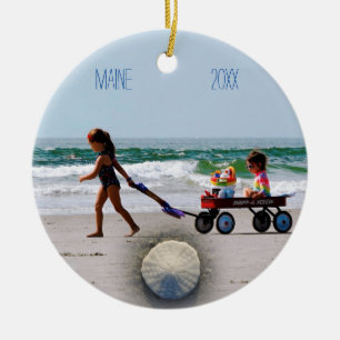 Maine Family Foto Keramik Ornament