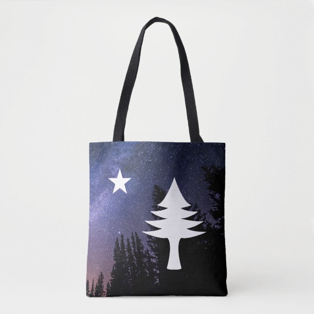 Maine Flag 1901 - Starry Night Edition Tasche (Vorderseite)