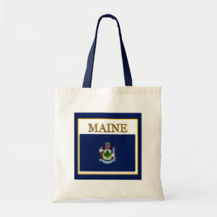 Maine Flag Design Budget Tote Bag Tragetasche