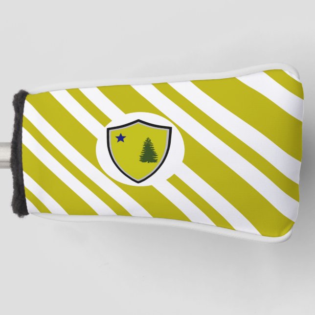 Maine(Flagge 1901) Golf Headcover (Vorderseite)