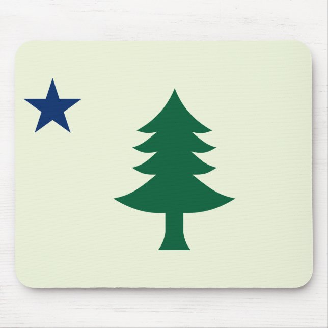 Maine-Flagge 1901 Mousepad (Vorne)