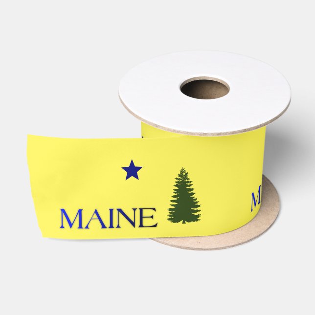 Maine-Flagge 1901 Satinband (Spule)