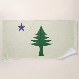 Maine-Flagge 1901 Strandtuch