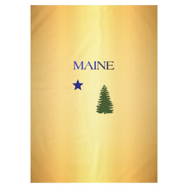 Maine-Flagge 1901 Tischdecke (Vorderseite)