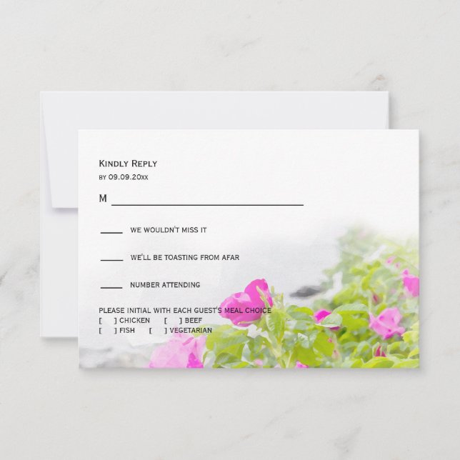 Maine Florals Acadia Nationalpark Blume Blooms RSVP Karte (Vorderseite)