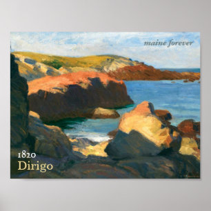 Maine Forever Biennale Briefmarke Kunst Poster