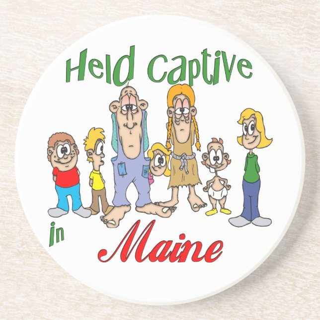 Maine Funny Trailer Park Dessous de verre Sandston (Devant)