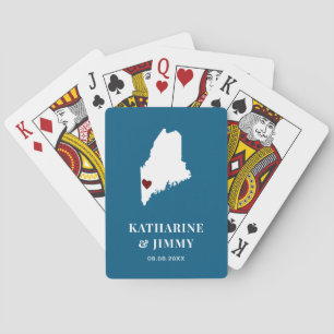 Maine Gastgeschenk Hochzeit Deck Karten, Staat Kar Spielkarten