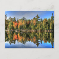 Maine Herbstfallen Foliage See Reflektionen