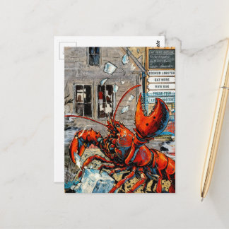 Maine-Hummer Eis bricht Postkarte