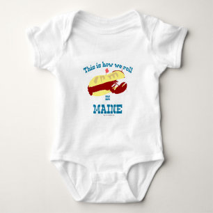 Maine-Hummer-Rolle Baby Strampler