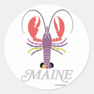 Maine-Hummer Runder Aufkleber