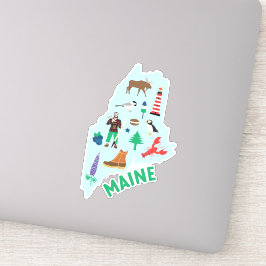 Maine-Icons Aufkleber