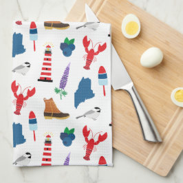 Maine-Icons Geschirrtuch