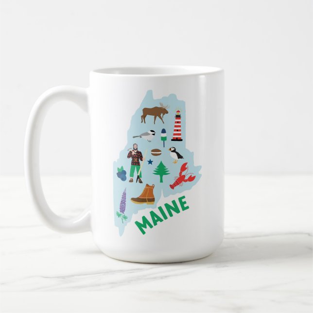 Maine-Icons Kaffeetasse (Links)