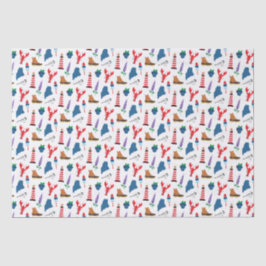 Maine-Icons Seidenpapier