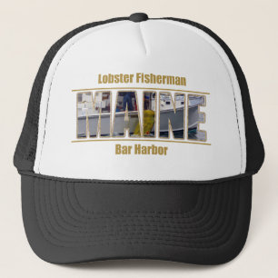 MAINE Image Text Series - Lobster Fisher Truckerkappe